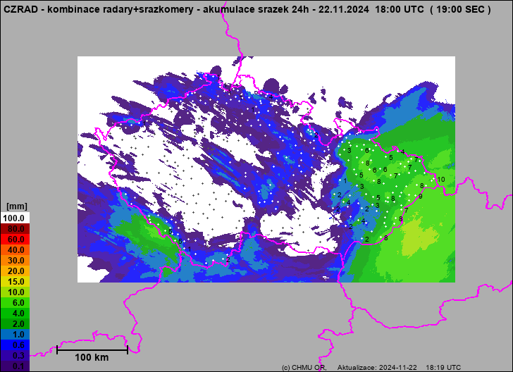 Precipitation estimates - Weather radar estimates combined with rain gauge measurement