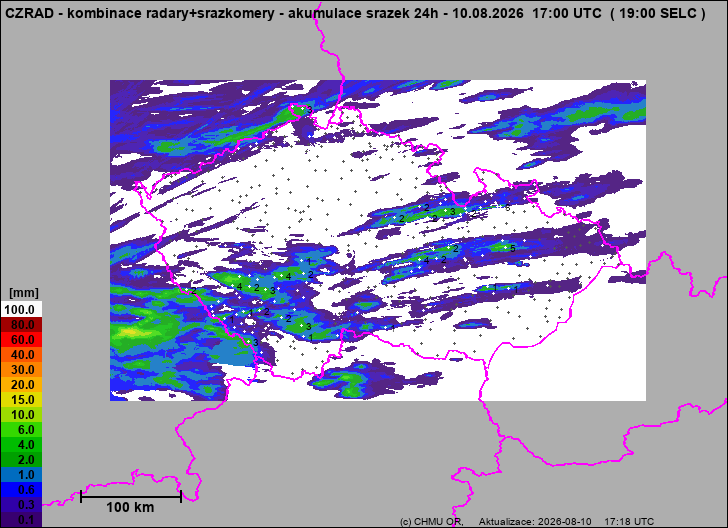 Precipitation estimates - Weather radar estimates combined with rain gauge measurement