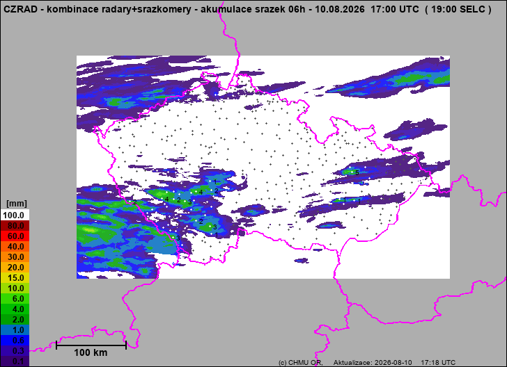 Precipitation estimates - Weather radar estimates combined with rain gauge measurement
