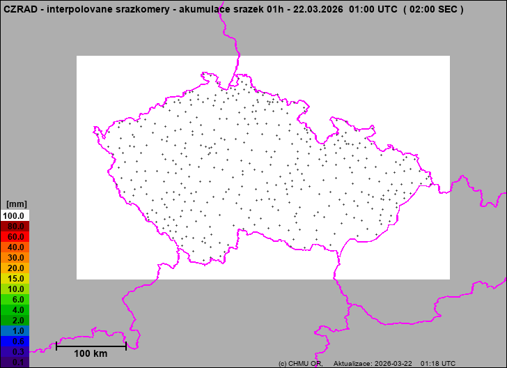 Precipitation estimates - Map from terrestrial rain gauges