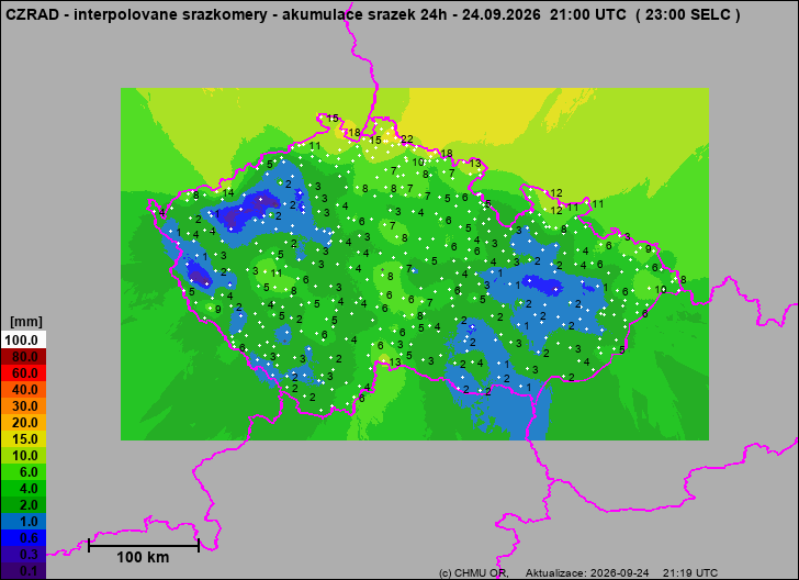 Precipitation estimates - Map from terrestrial rain gauges