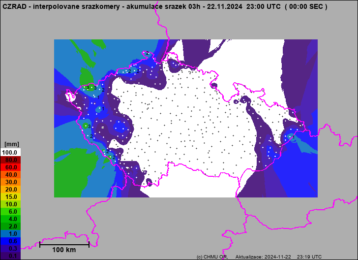 Precipitation estimates - Map from terrestrial rain gauges