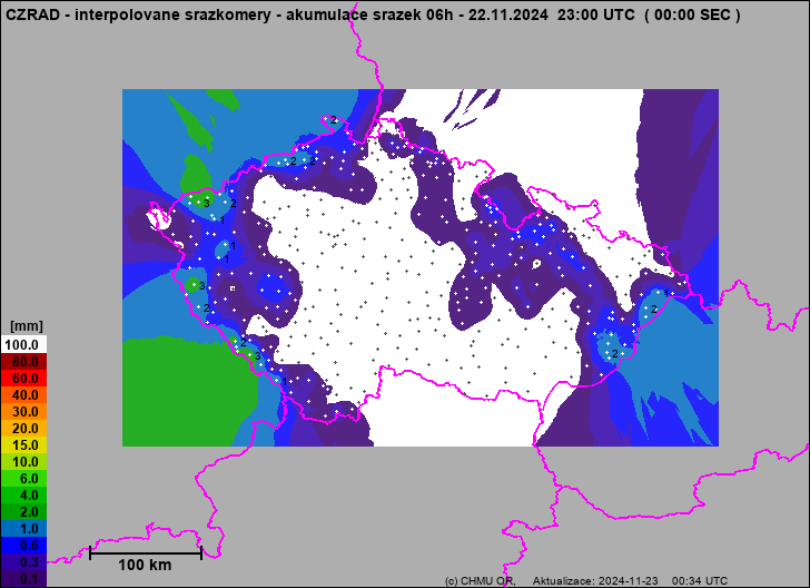 Precipitation estimates - Map from terrestrial rain gauges