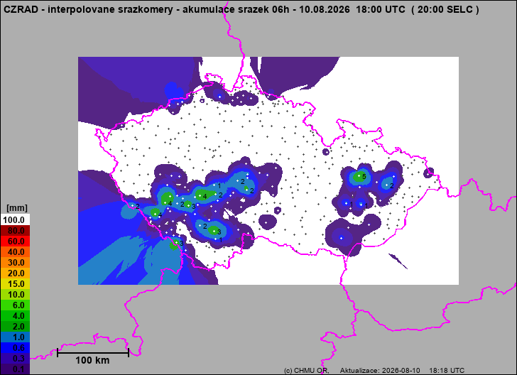Precipitation estimates - Map from terrestrial rain gauges